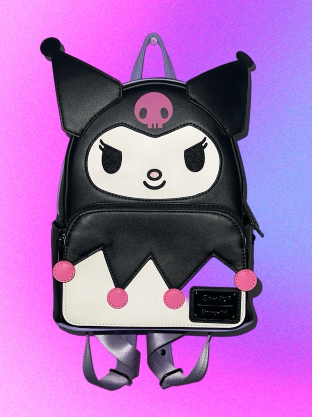 Loungefly x Sanrio Kuromi Mini Backpack Black Purple Pink NWOT